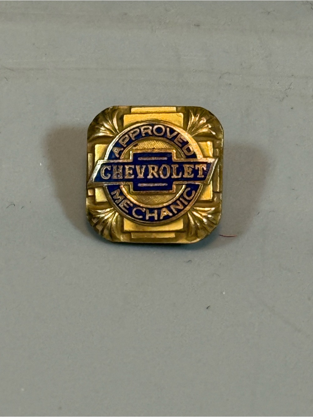 Vintage Chevrolet Mechanic Pin